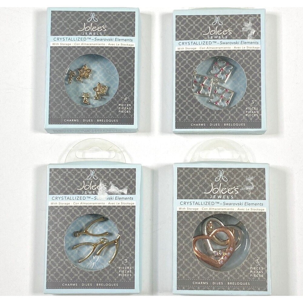 Jolees Crystallized Swarovski Crystal Elements Charms Jewelry Making Pendant Lot